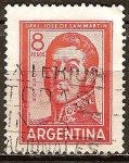 Stamps : America : Argentina :  José Francisco de San Martín (1778-1850).