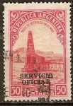 Stamps : America : Argentina :  pozo de petróleo.