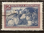 Stamps Argentina -   Productos de Frutas.