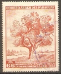 Stamps Paraguay -  CIENTO  CINCUENTA  ANIVERSARIO  DE  LA  INDEPENDENCIA.  ÀRBOL  DE  CEIBO.