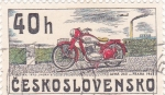 Stamps Czechoslovakia -  Motocicleta- Jawa250  Praga-1941