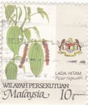Stamps : Asia : Malaysia :  Flores y plantas