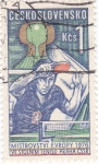 Stamps Czechoslovakia -  Campeonato europeo de tenis de mesa Praga-76