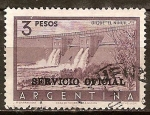 Stamps Argentina -  Presa El Nihuil.