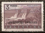 Stamps Argentina -  Presa El Nihuil.