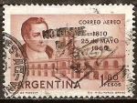 Stamps Argentina -  150 aniv de la Revolución de Mayo de 1810(Mariano Moreno).