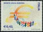 Stamps Italy -  2473a - Introduccion del Euro