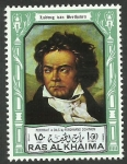 Sellos de Asia - Emiratos �rabes Unidos -  Beethoven