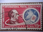 Stamps United States -  General, Montgomery Blair (1813-1883) - 100th Anniversary-1st Internacional Postal Conference-Montgo