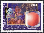 Stamps Italy -  2373 - Año mundial de Matematicas