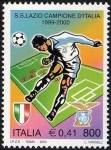 Stamps Italy -  2352 - Lazio campeon de futbol 1999 - 2000