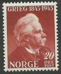 Sellos de Europa - Noruega -  Grieg