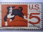 Stamps United States -  Trato humanitario de los animales.
