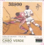 Stamps : Africa : Cape_Verde :  Copa del Mundo Italia-90