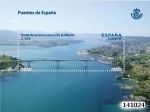 Sellos del Mundo : Europa : Espaa : PUENTE DE LOS SANTOS SOBRE LA RIA DE RIBADEO 2013
