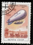 Stamps Russia -  DIRIGIBLE 1910