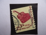 Stamps United States -  Listen with love to the music of the land - Escvuchar con amor a la música de la tierra- USA