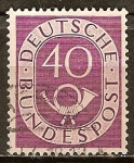Sellos de Europa - Alemania -  Numeral y Corneta postal.