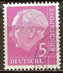 Sellos de Europa - Alemania -  Prof. Dr. Theodor Heuss (1884-1963), primer presidente alemán.