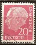 Stamps Germany -  Prof. Dr. Theodor Heuss (1884-1963), primer presidente alemán.