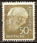 Sellos de Europa - Alemania -  Prof. Dr. Theodor Heuss (1884-1963), primer presidente alemán.