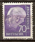 Sellos de Europa - Alemania -  Prof. Dr. Theodor Heuss (1884-1963), primer presidente alemán.