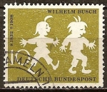 Stamps Germany -  50a Aniv muerte de Wilhelm Busch (escritor e ilustrador). 