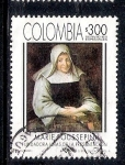 Stamps Colombia -  Marie Poussepin