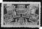 Stamps Spain -  Conjunto de sellos emitidos por el Ayuntamiento. Barcelona