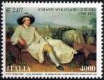 Stamps Italy -  2304 - Johann Wolfgang von Goethe