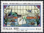 Stamps Italy -  2287 - Cisne en el lago