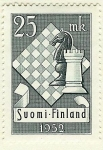 Stamps : Europe : Finland :  Tablero y piezas