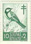 Stamps Finland -  A beneficio de la lucha antituberculosos - Parus major