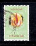 Stamps Iraq -  Año Internacional de los Derechos Humanos