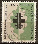 Stamps Germany -  150 Años de la gimnasia alemana.