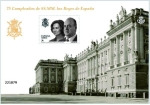 Stamps : Europe : Spain :  75 CUMPLEAÑOS DE SS.MM. LOS REYES DE ESPAÑA 2013