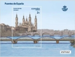 Stamps : Europe : Spain :  PUENTES DE ESPAÑA- PUENTE DEL PILAR. ZARAGOZA 2013