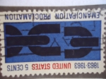 Stamps United States -  Centenario de la Proclamación de la Emancipación de E.E.U.U. 1863-1963