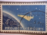 Sellos de America - Estados Unidos -  U. -Hombre en el Espacio-Proyecto Mercurio