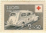 Stamps Europe - Finland -  Cruz roja- Ambulancia