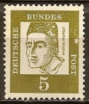 Stamps Germany -  Albertus Magnus, (alrededor de 1193-1280), obispo y erudito.
