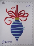 Stamps United States -  Adornos de Navidad -Holiday Baubles-forever