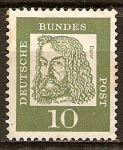 Stamps Germany -  Albrecht Dürer (1471-1528), pintor , grabador , matemático y teórico del arte.