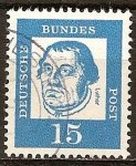 Sellos de Europa - Alemania -  Martin Luther (1483-1546), autor teológica y maestro de la Reforma.