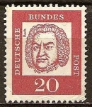 Sellos de Europa - Alemania -  Johann Sebastian Bach (1685-1750), compositor del barroco.