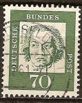 Sellos de Europa - Alemania -  Ludwig van Beethoven (1770-1827), compositor del clasicismo vienés.