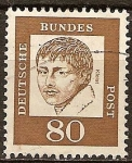 Stamps Germany -  Heinrich von Kleist (1777-1811), poeta.