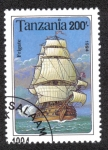 Stamps : Africa : Tanzania :  Barco