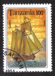 Stamps Tanzania -  Barco