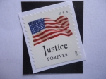Stamps United States -  Justice - Forever -Justicia - Tasa por siempre